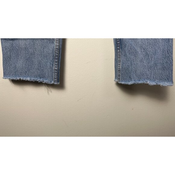 RE/DONE LEVIS VINTAGE DENIM PERFECTLY WORN CROPPED JEANS 27 - Picture 6 of 8